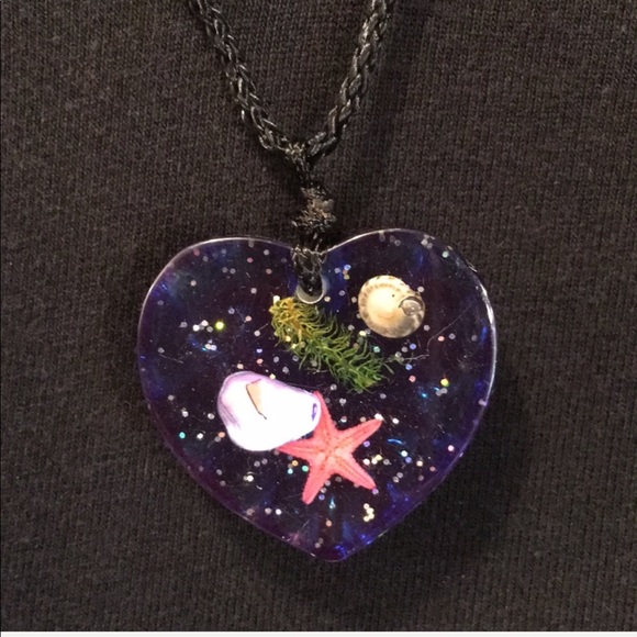 Jewelry - Blue Ocean Heart Necklace